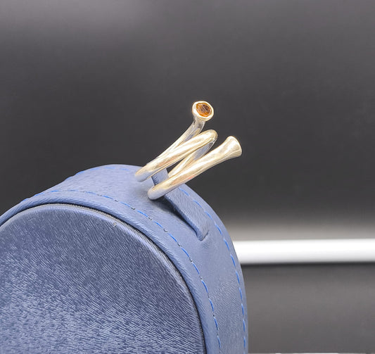 Turmalin Taşlı Gümüş Yüzük