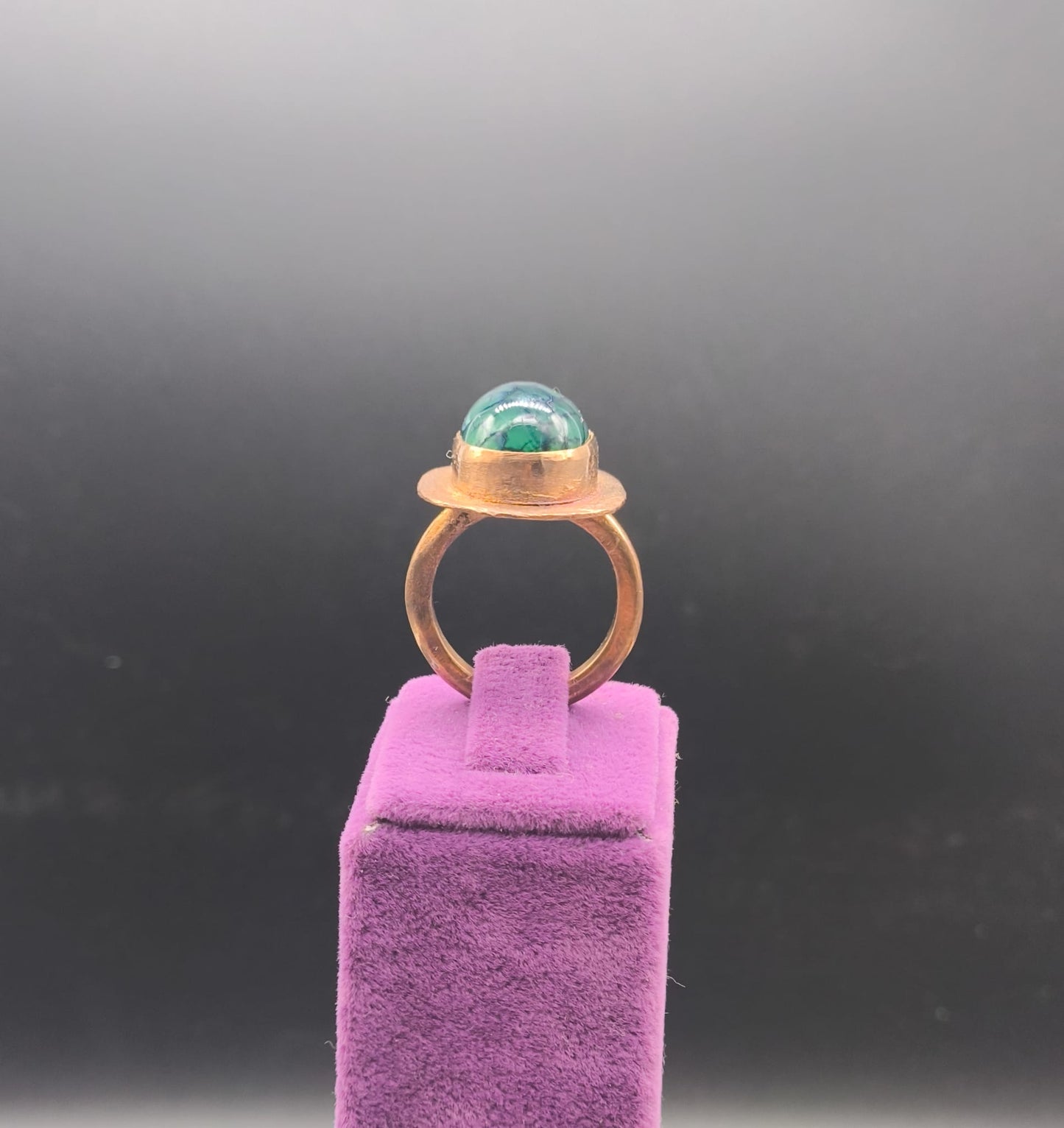 Akik Taşlı Bakır Yüzük